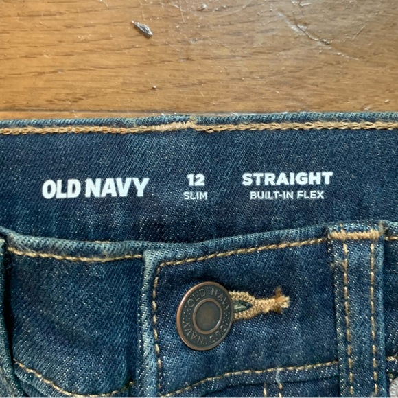 Old Navy Straight Jeans for Boys | 12 Slim | Bay Waves NEW!! - Picture 9 of 12